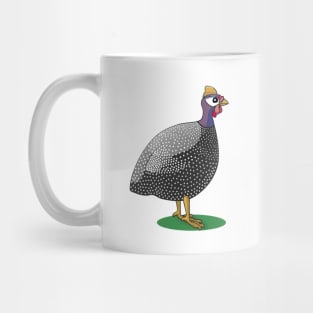 Guinea fowl hen grey purple Mug